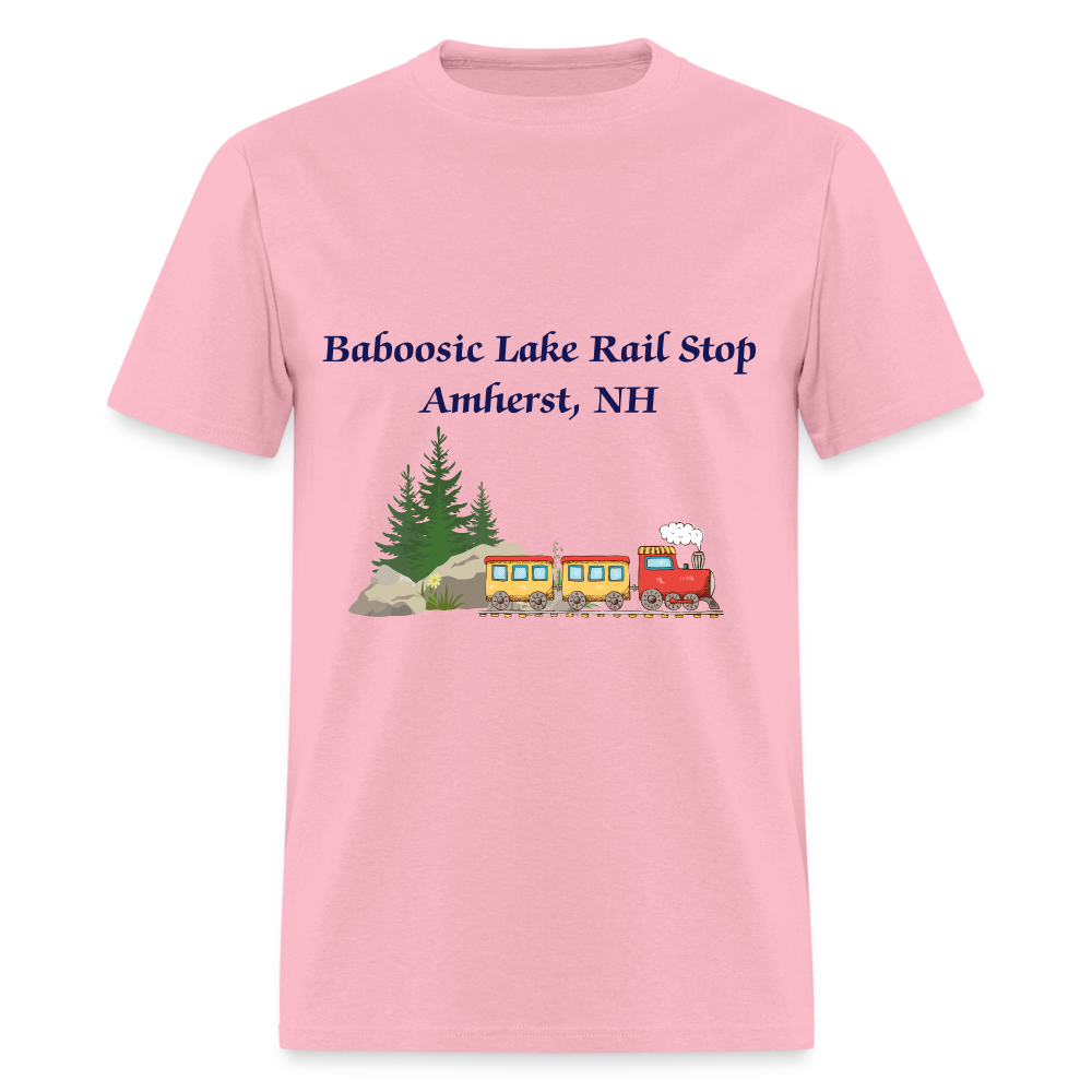 SIE CAPS "BABOOSIC LAKE RAIL STOP" Unisex Classic T-Shirt - pink