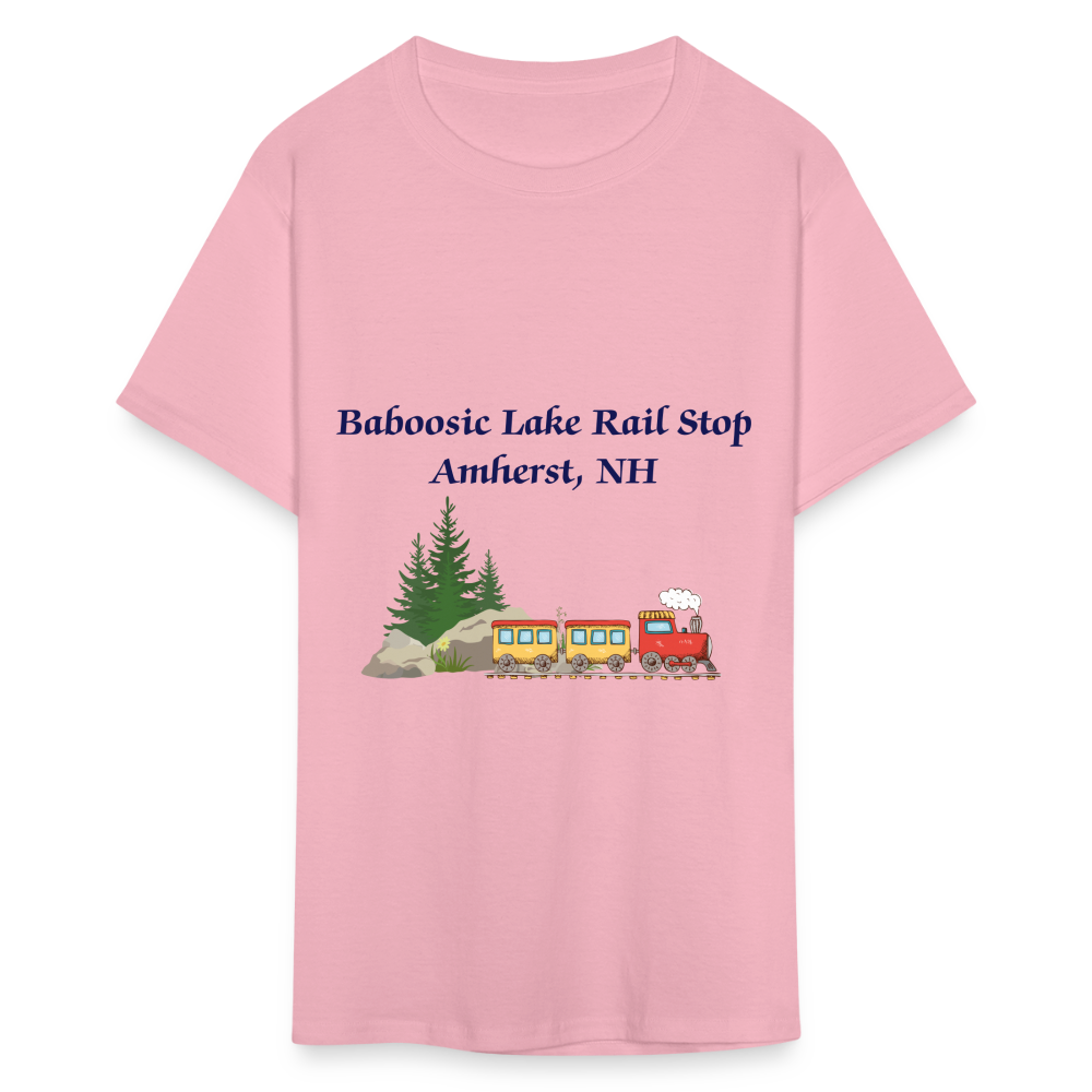 SIE CAPS "BABOOSIC LAKE RAIL STOP" Unisex Classic T-Shirt - pink