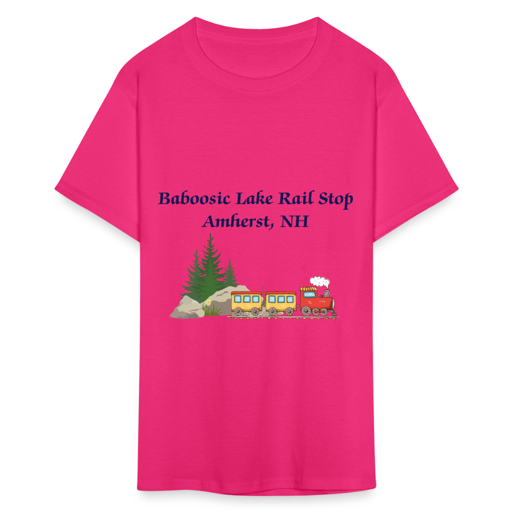 SIE CAPS "BABOOSIC LAKE RAIL STOP" Unisex Classic T-Shirt - fuchsia