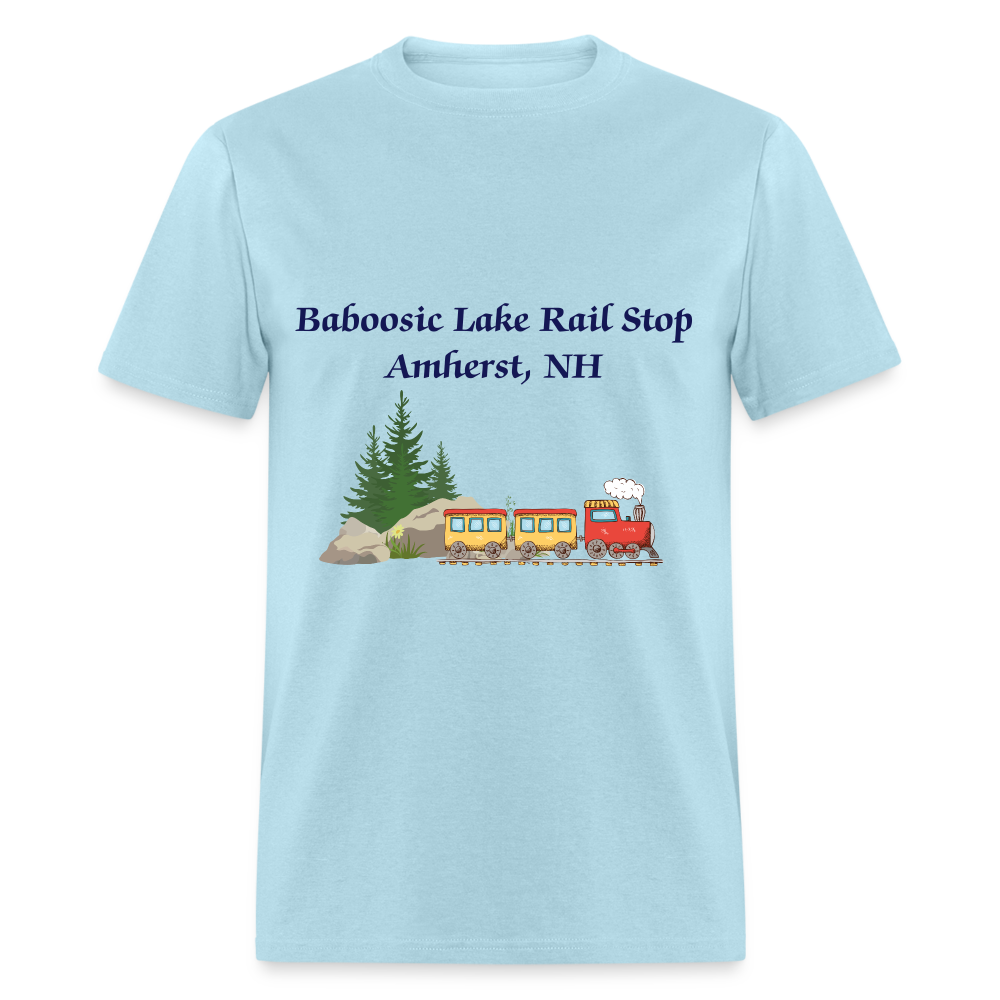 SIE CAPS "BABOOSIC LAKE RAIL STOP" Unisex Classic T-Shirt - powder blue