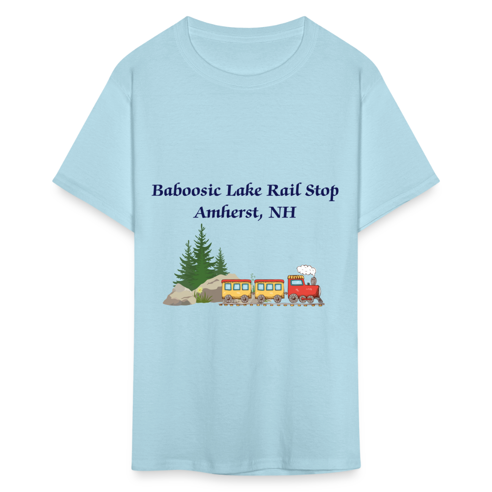 SIE CAPS "BABOOSIC LAKE RAIL STOP" Unisex Classic T-Shirt - powder blue