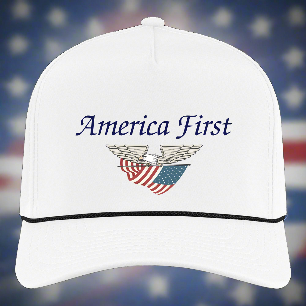 SIE CAPS "AMERICA FIRST 2024" Original Imperial Rope Cap - white/black