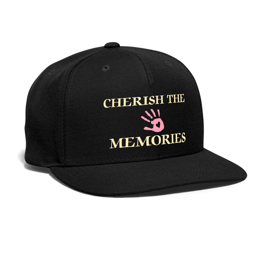 SIE CAPS "CHERISH THE MEMORIES" Original Snapback Baseball Cap - black