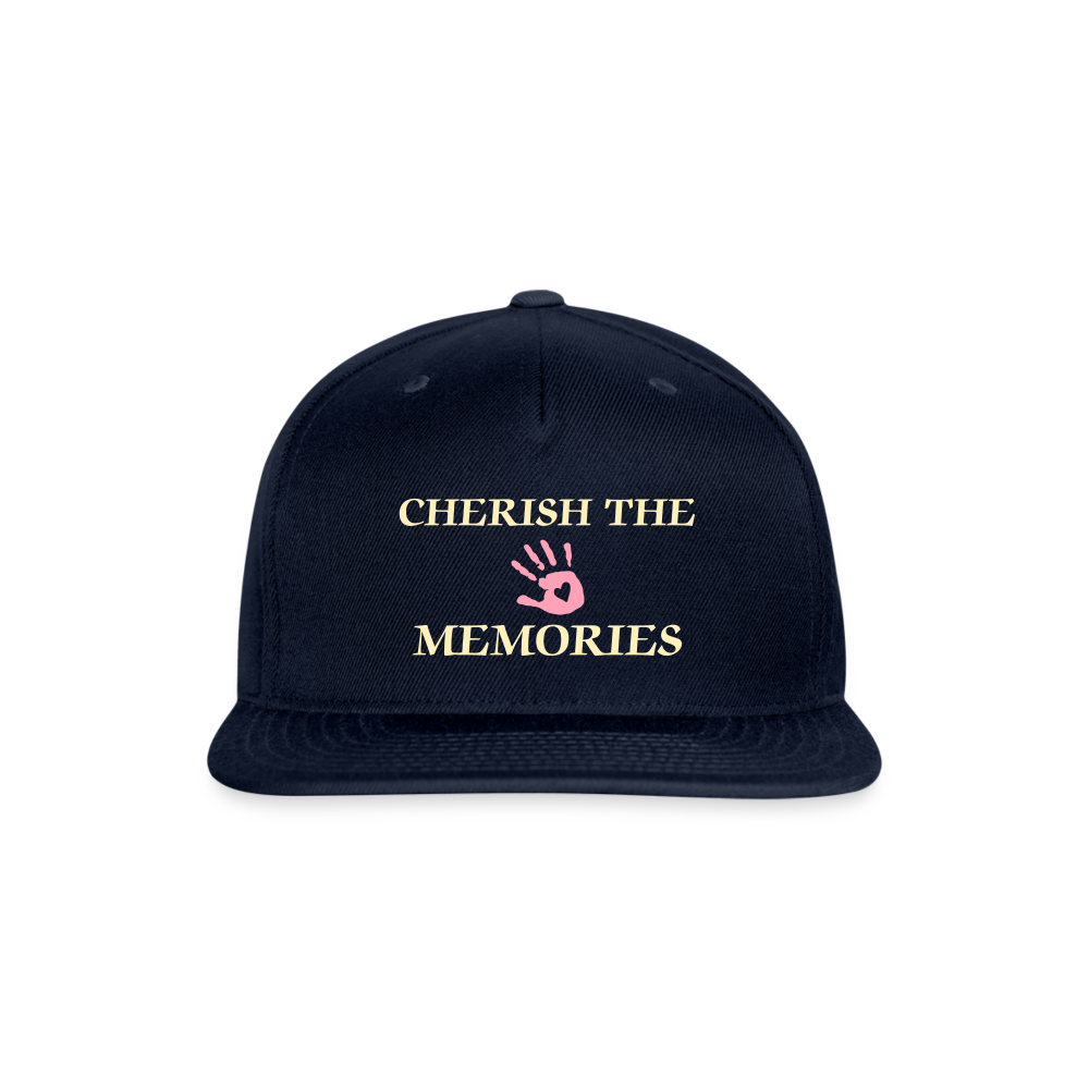 SIE CAPS "CHERISH THE MEMORIES" Original Snapback Baseball Cap - navy