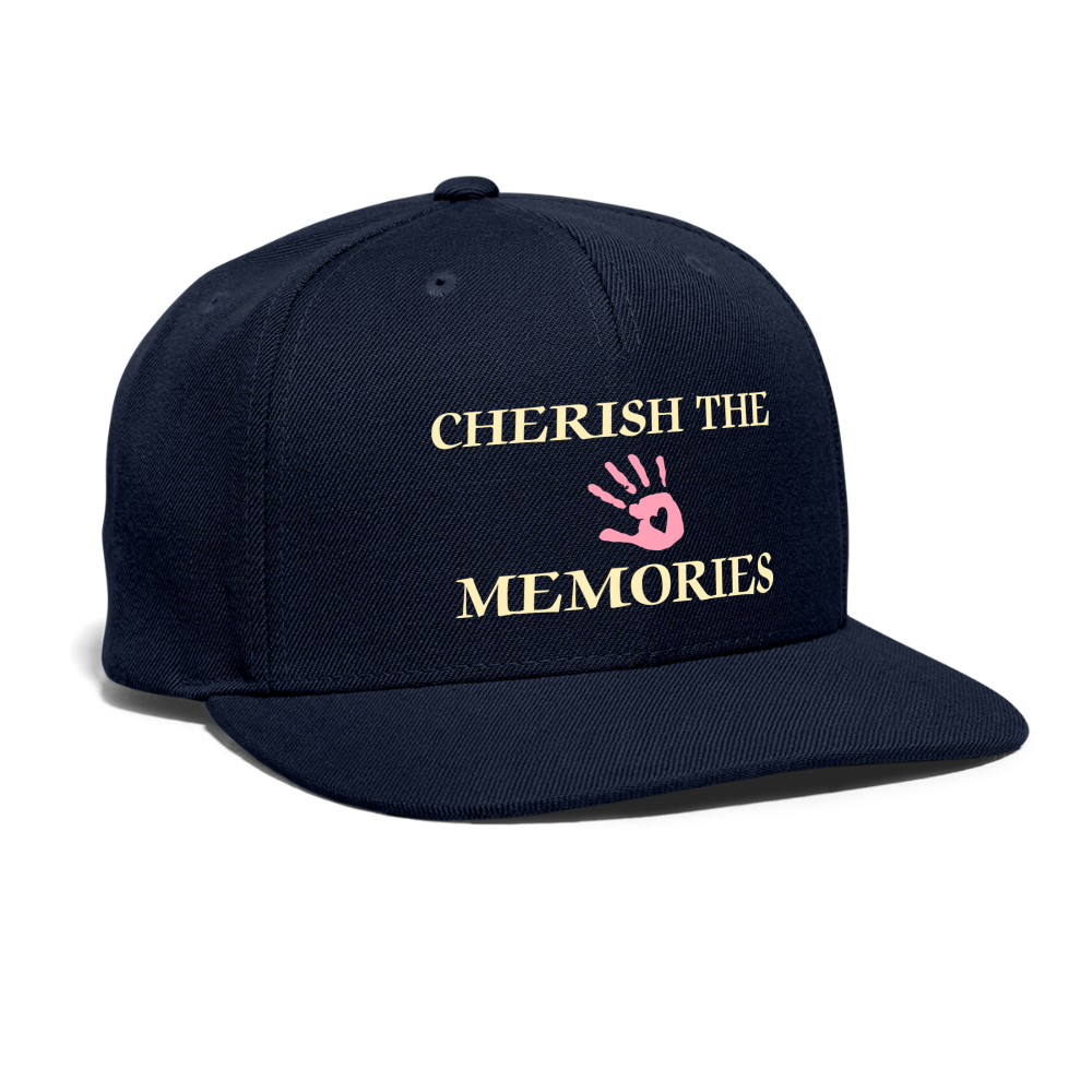 SIE CAPS "CHERISH THE MEMORIES" Original Snapback Baseball Cap - navy