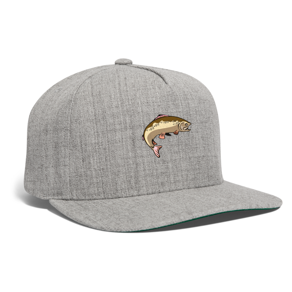 SIE CAPS "FLYING FISH" Original Snapback Baseball Cap - heather gray