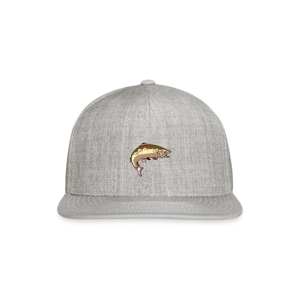 SIE CAPS "FLYING FISH" Original Snapback Baseball Cap - heather gray