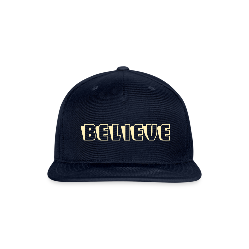 SIE CAPS "BELIEVE" Original Snapback Baseball Cap - navy