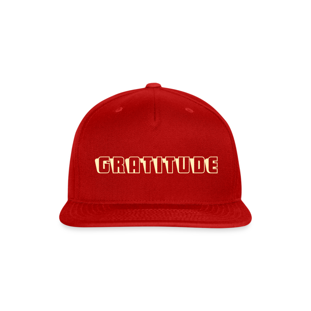 SIE CAPS "GRATITUDE" Original Snapback Baseball Cap - red