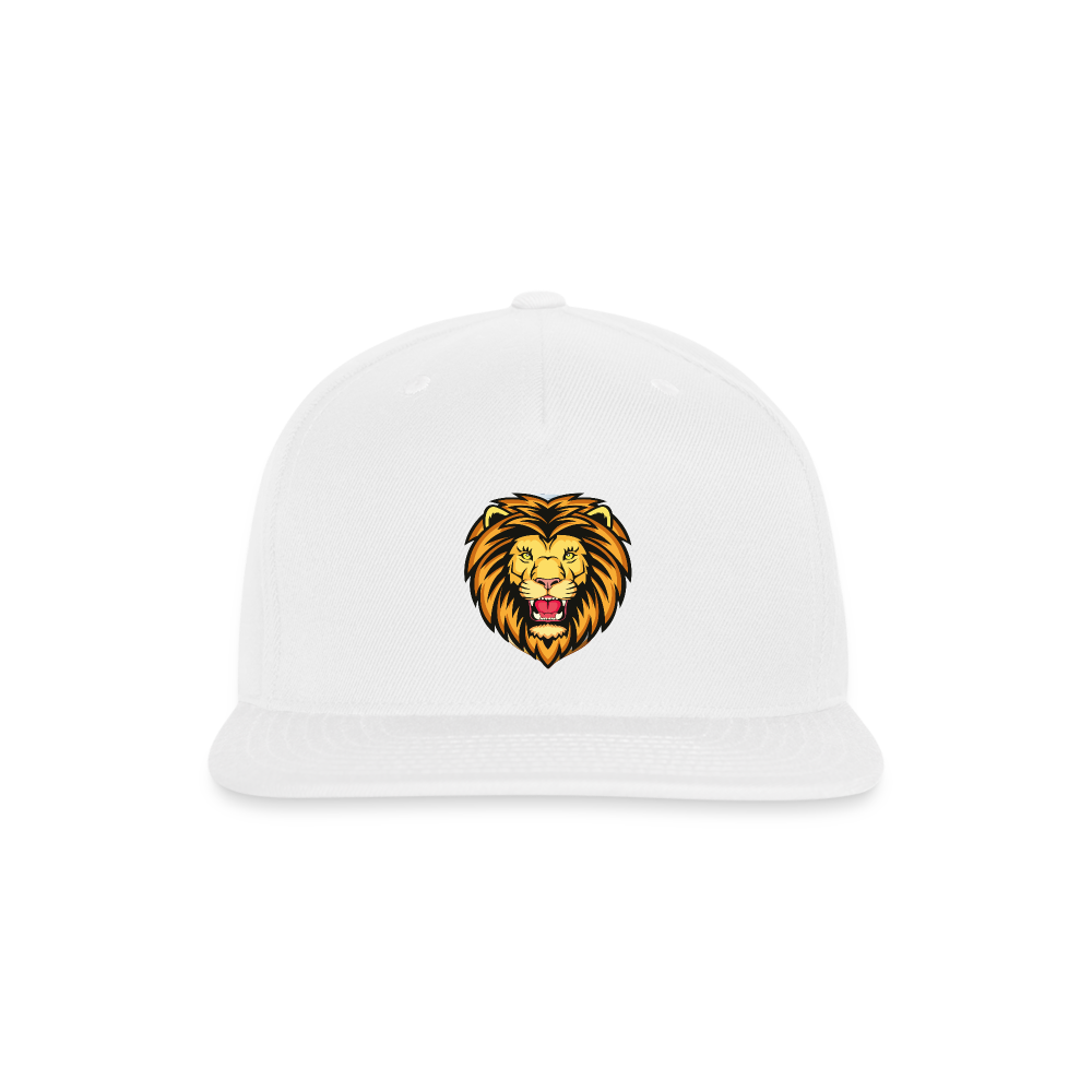 SIE CAPS "LION HEAD" Snapback Baseball Cap - white