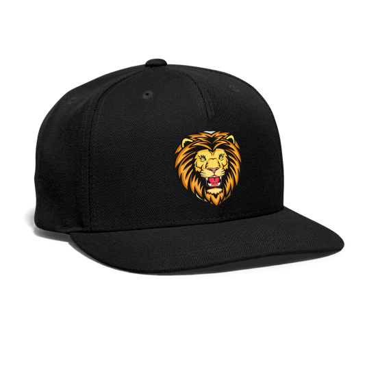 SIE CAPS "LION HEAD" Snapback Baseball Cap - black