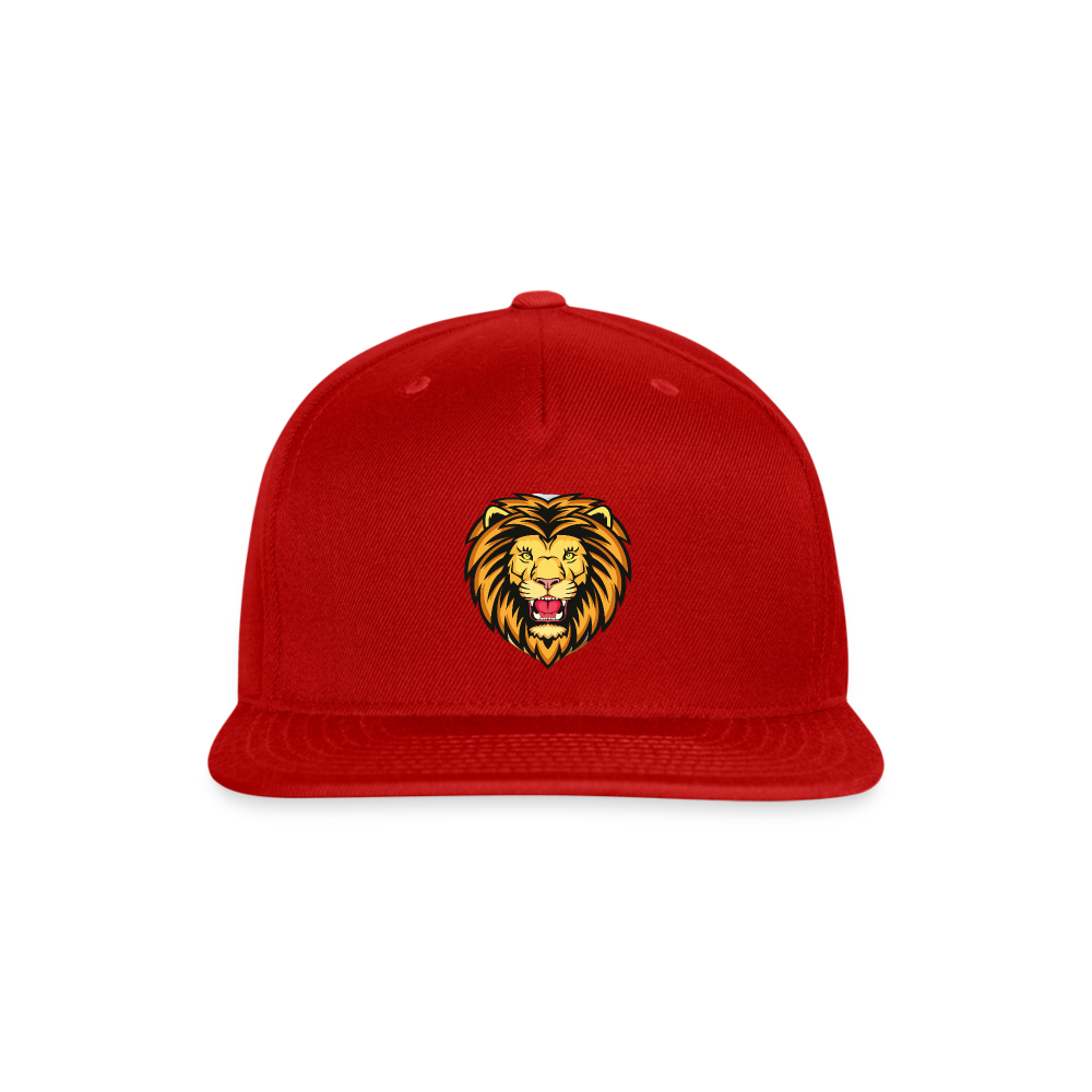 SIE CAPS "LION HEAD" Snapback Baseball Cap - red