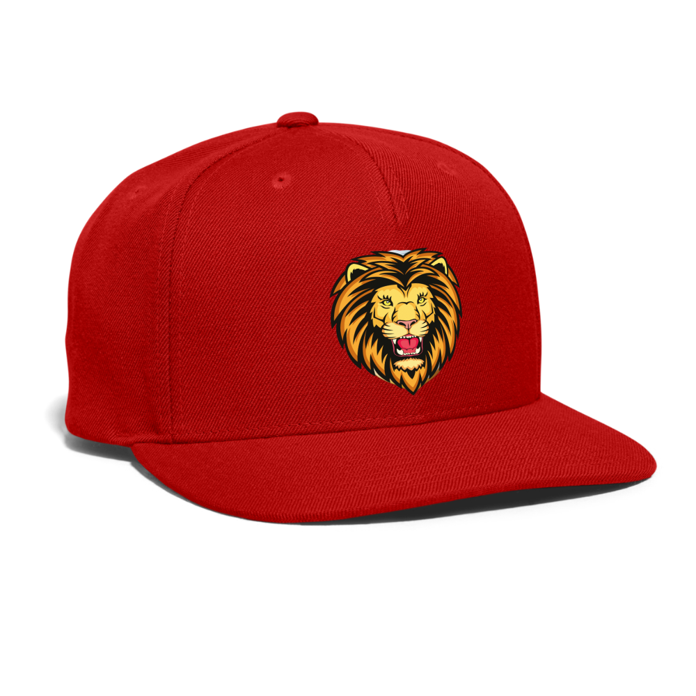 SIE CAPS "LION HEAD" Snapback Baseball Cap - red