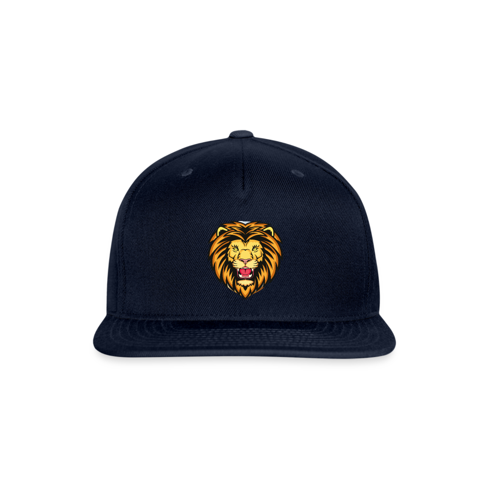 SIE CAPS "LION HEAD" Snapback Baseball Cap - navy