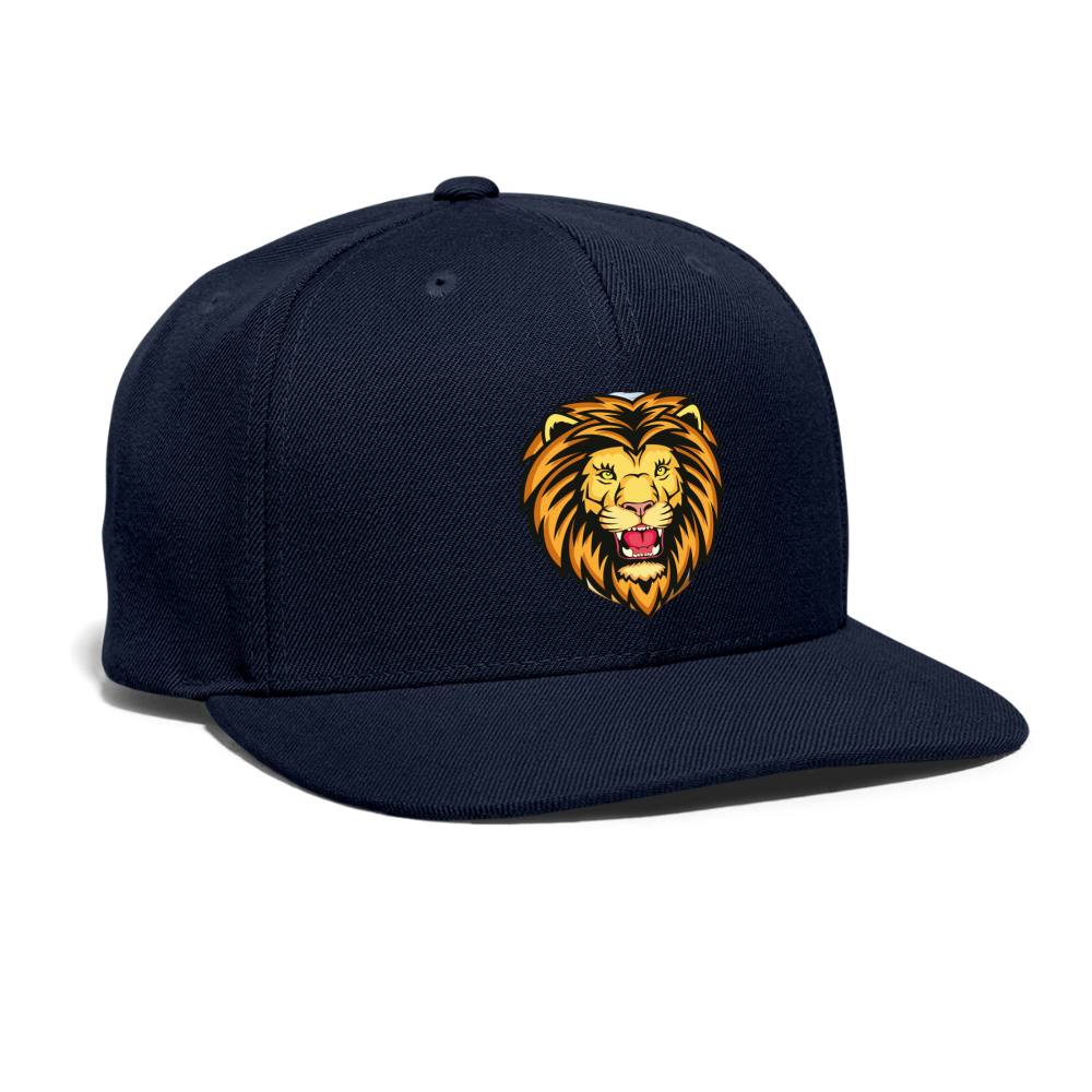 SIE CAPS "LION HEAD" Snapback Baseball Cap - navy