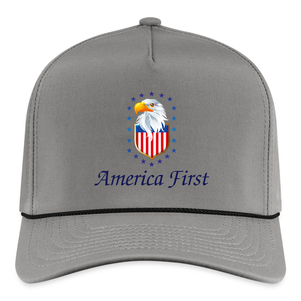SIE CAPS "AMERICA FIRST" Original Imperial Rope Cap - gray/black