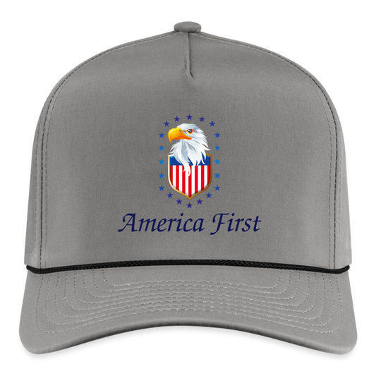 SIE CAPS "AMERICA FIRST" Original Imperial Rope Cap - gray/black