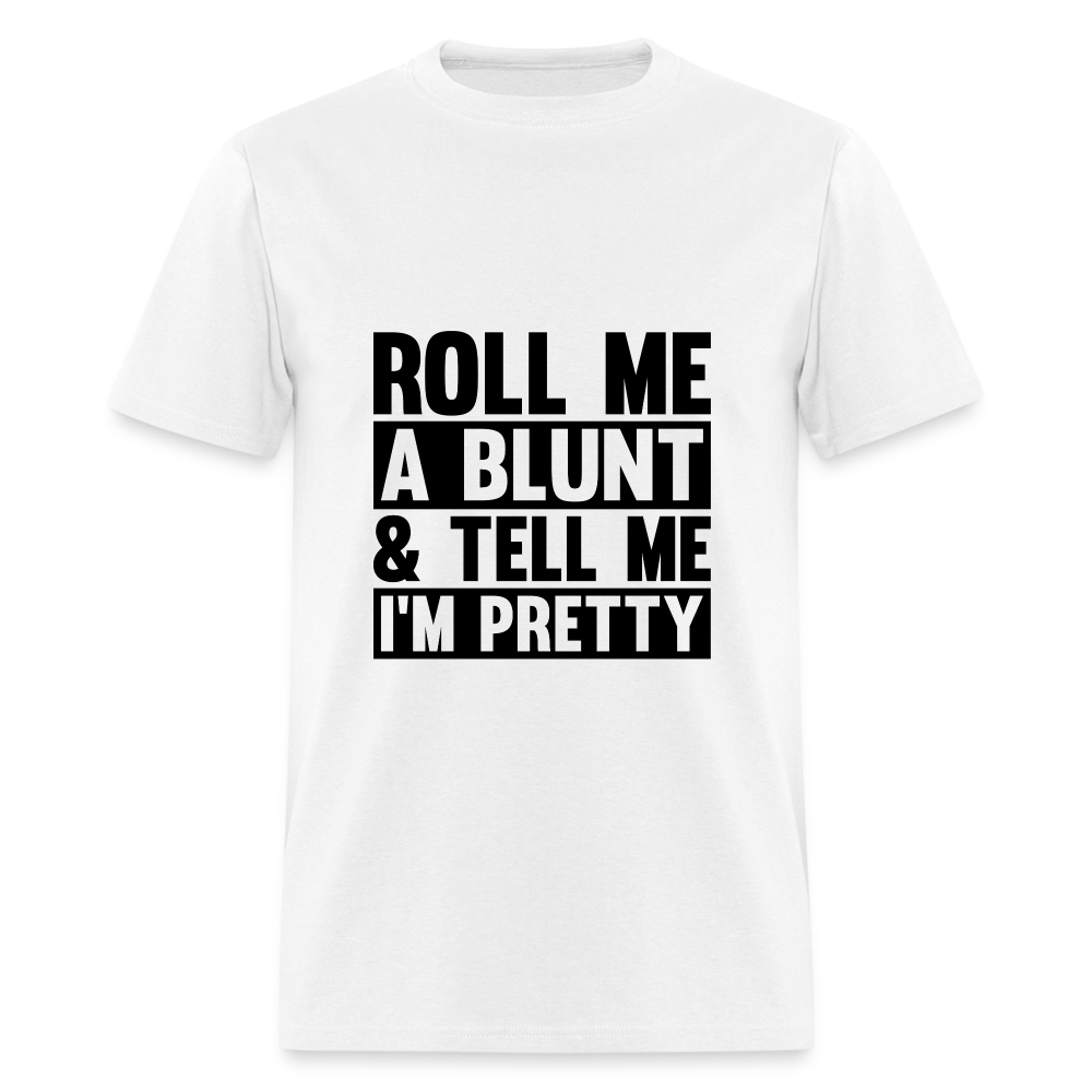 SIE CAPS "ROLL ME A BLUNT" Unisex Classic T-Shirt - white