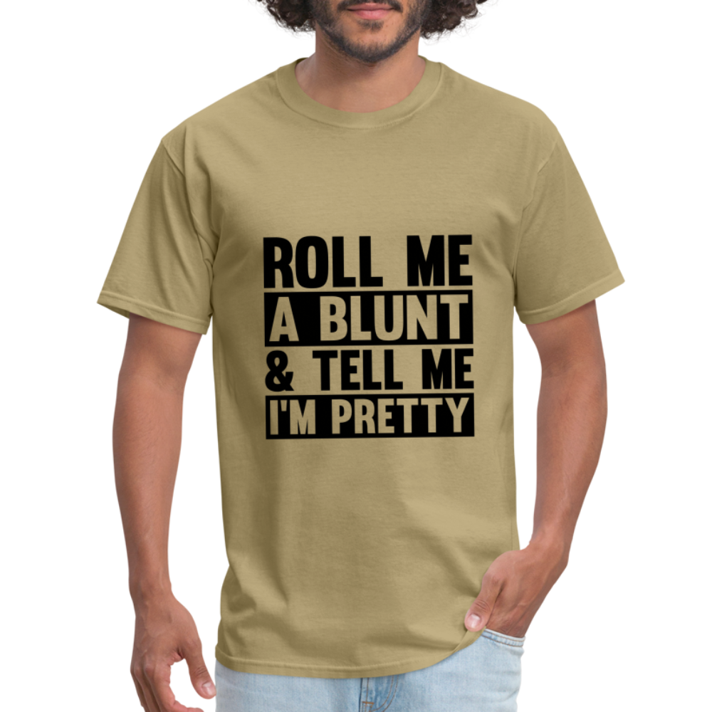 SIE CAPS "ROLL ME A BLUNT" Unisex Classic T-Shirt - khaki