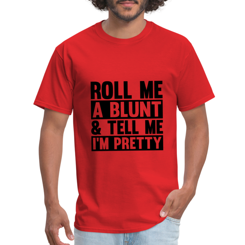 SIE CAPS "ROLL ME A BLUNT" Unisex Classic T-Shirt - red