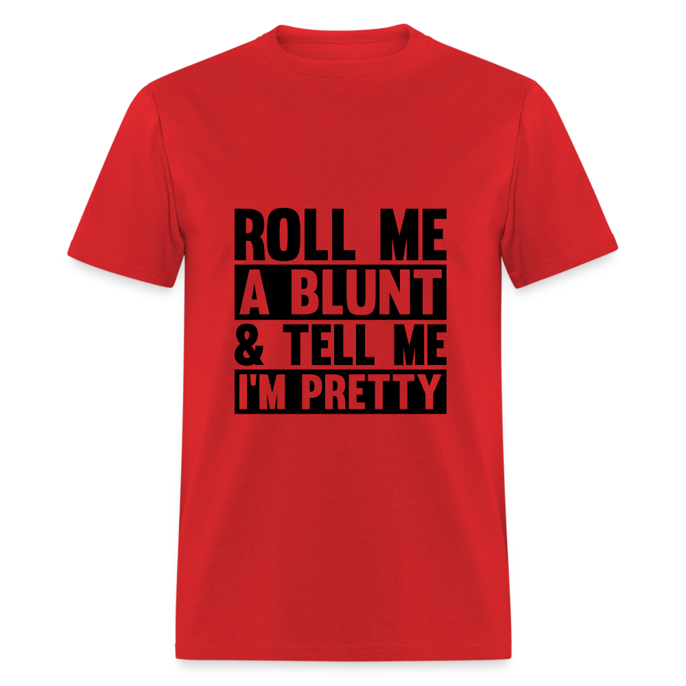 SIE CAPS "ROLL ME A BLUNT" Unisex Classic T-Shirt - red