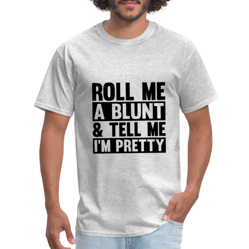 SIE CAPS "ROLL ME A BLUNT" Unisex Classic T-Shirt - heather gray