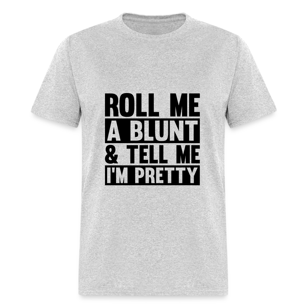 SIE CAPS "ROLL ME A BLUNT" Unisex Classic T-Shirt - heather gray