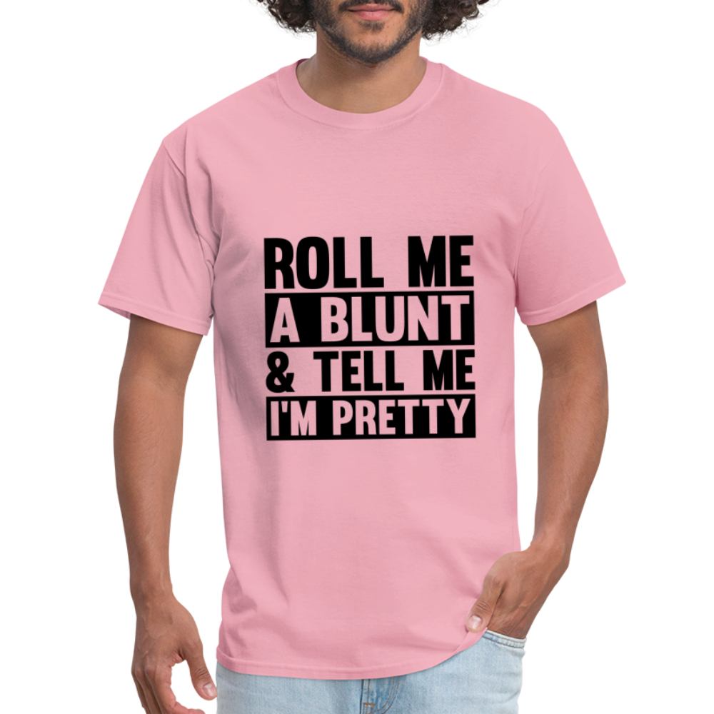 SIE CAPS "ROLL ME A BLUNT" Unisex Classic T-Shirt - pink