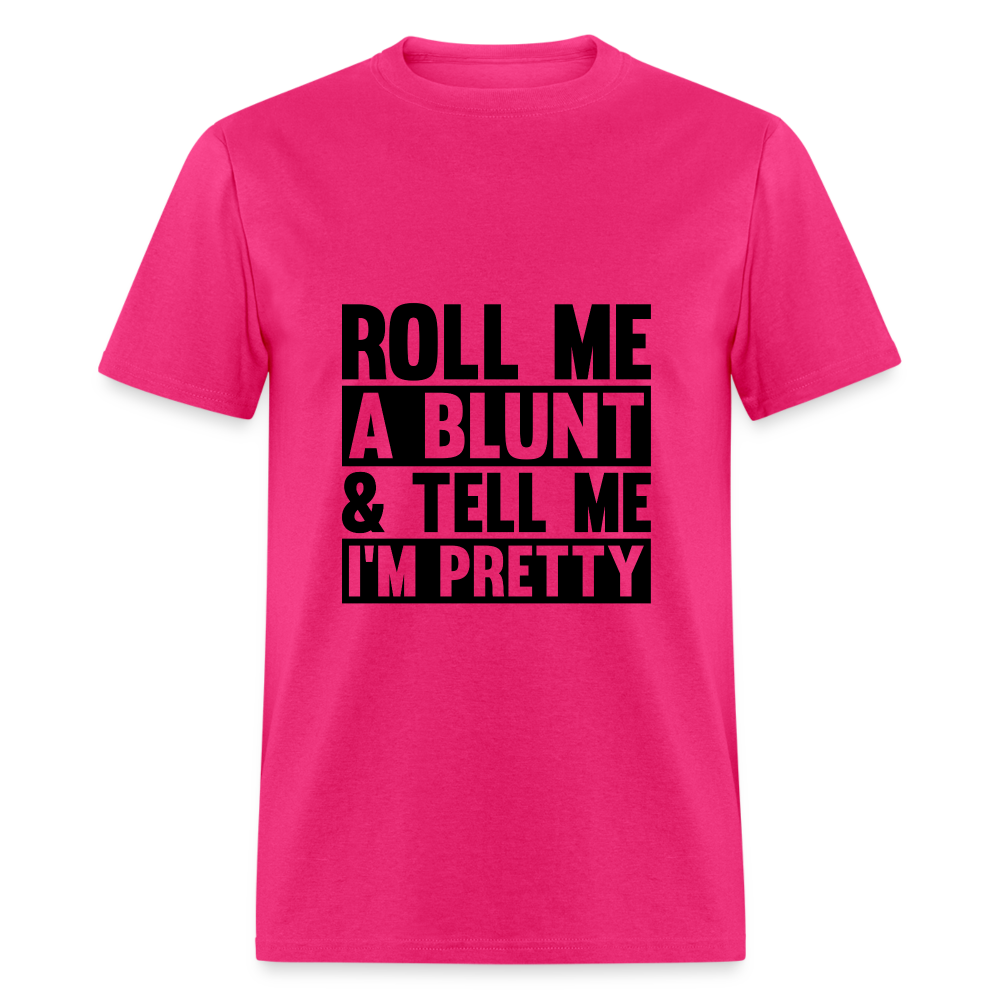 SIE CAPS "ROLL ME A BLUNT" Unisex Classic T-Shirt - fuchsia