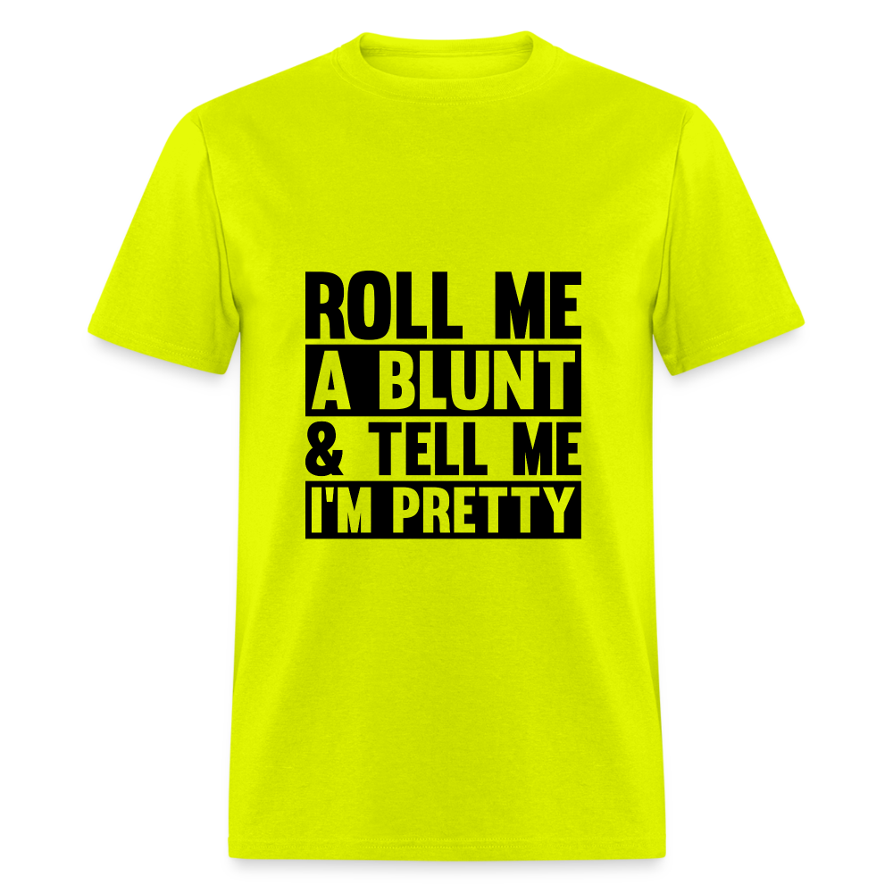 SIE CAPS "ROLL ME A BLUNT" Unisex Classic T-Shirt - safety green