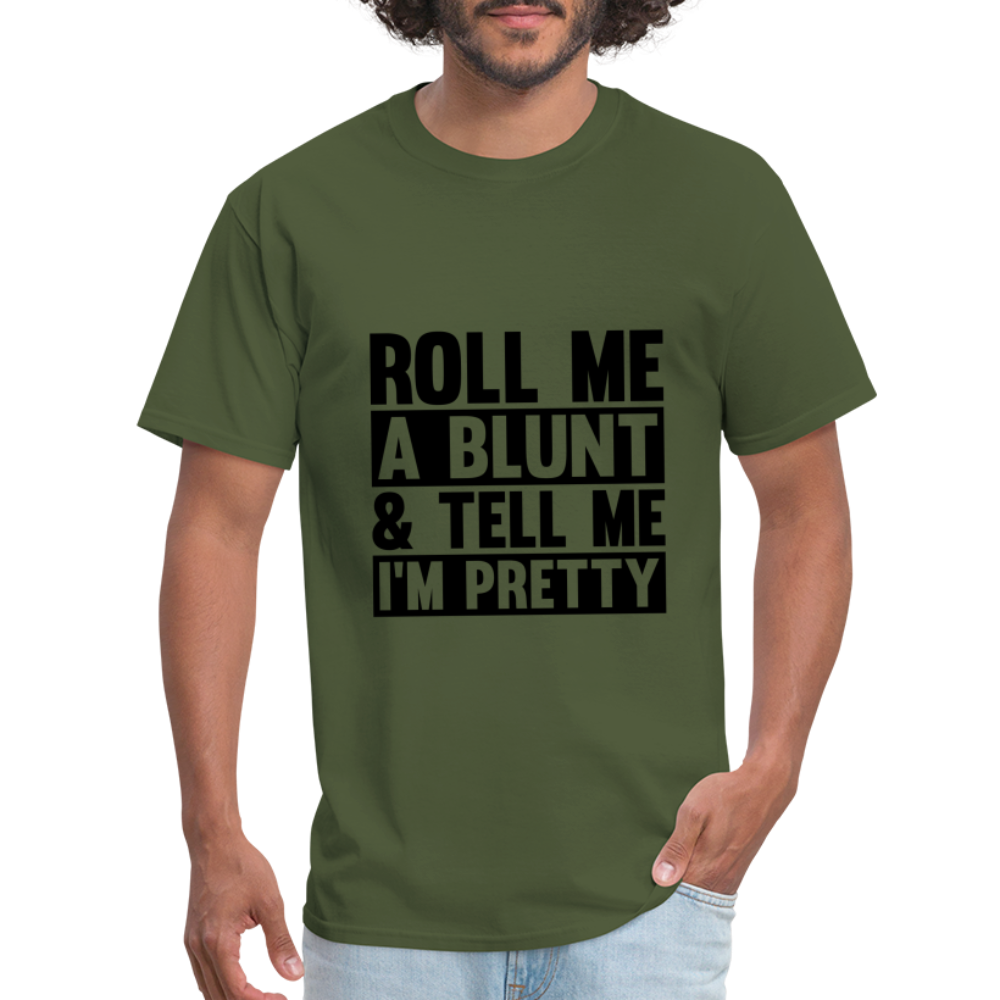 SIE CAPS "ROLL ME A BLUNT" Unisex Classic T-Shirt - military green