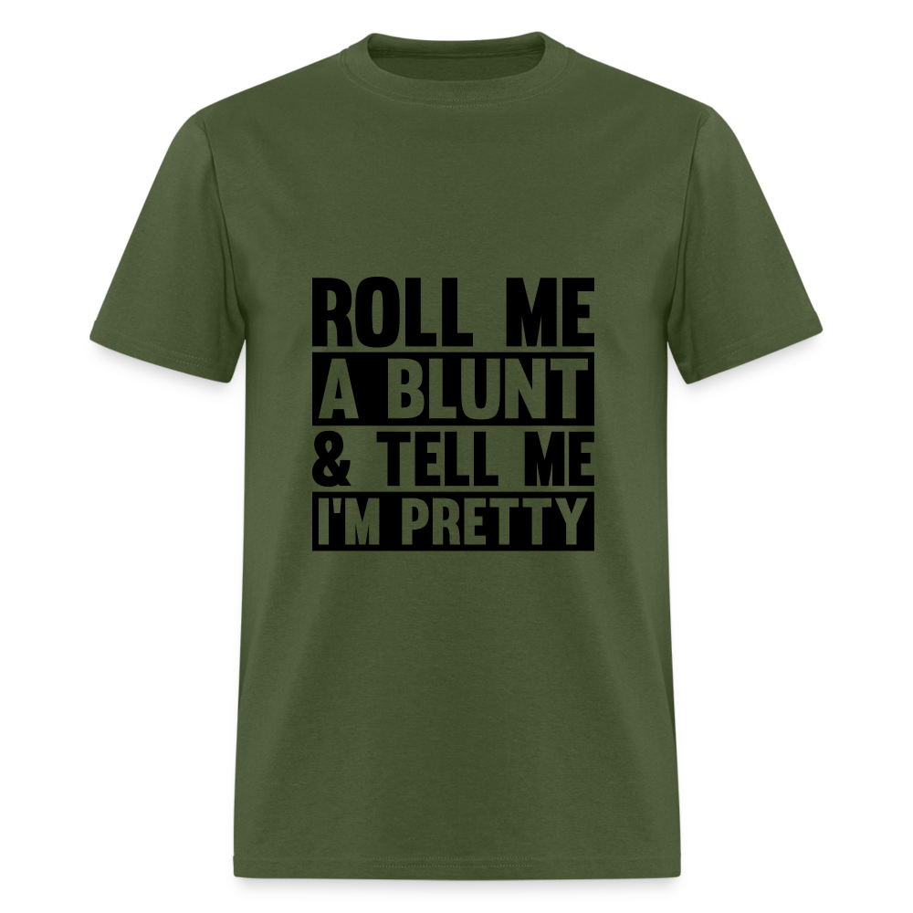 SIE CAPS "ROLL ME A BLUNT" Unisex Classic T-Shirt - military green