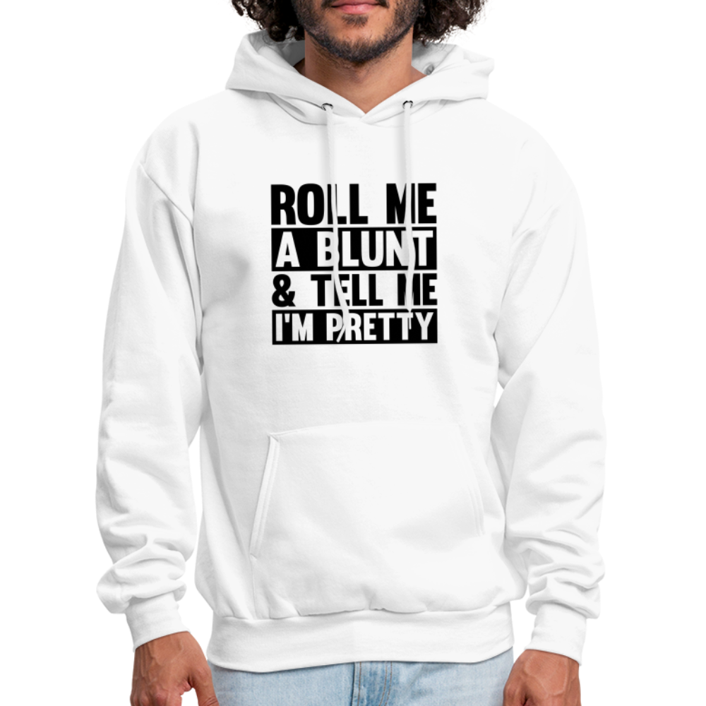 SIE CAPS "ROLL ME A BLUNT" Men's Hoodie - white