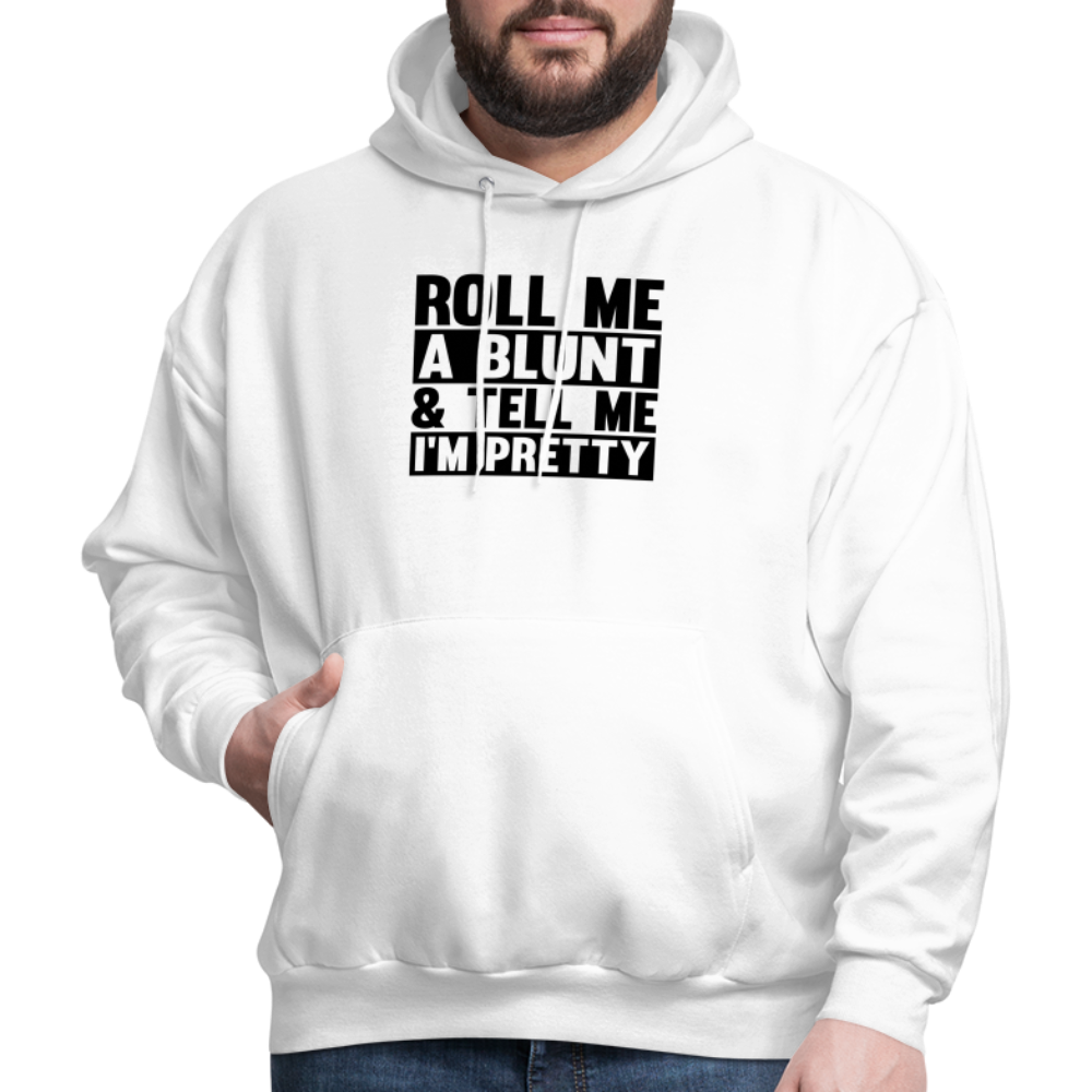 SIE CAPS "ROLL ME A BLUNT" Men's Hoodie - white