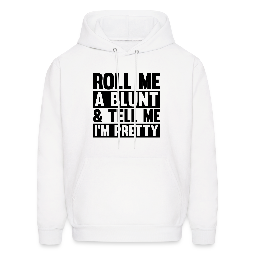 SIE CAPS "ROLL ME A BLUNT" Men's Hoodie - white