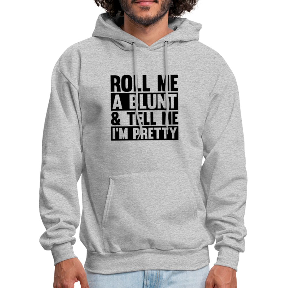 SIE CAPS "ROLL ME A BLUNT" Men's Hoodie - heather gray