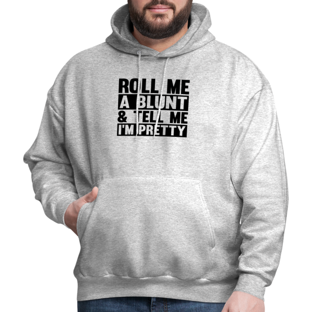 SIE CAPS "ROLL ME A BLUNT" Men's Hoodie - heather gray