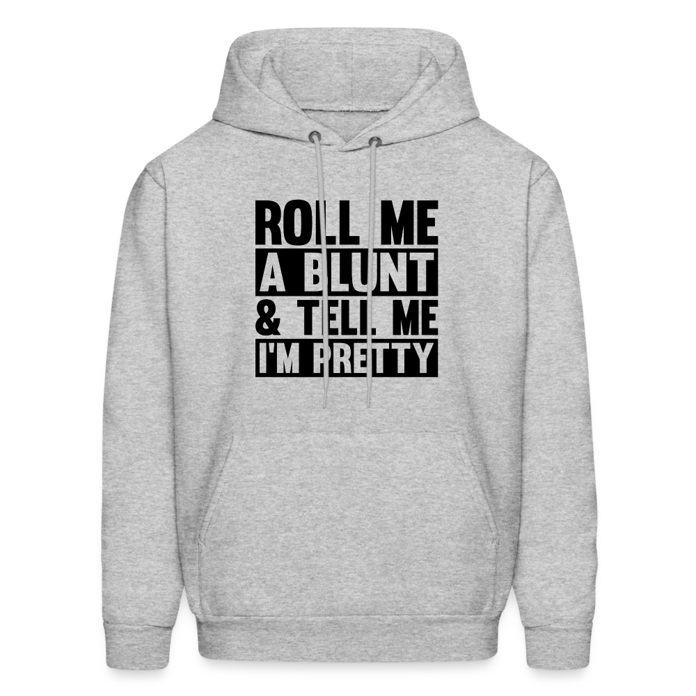 SIE CAPS "ROLL ME A BLUNT" Men's Hoodie - heather gray