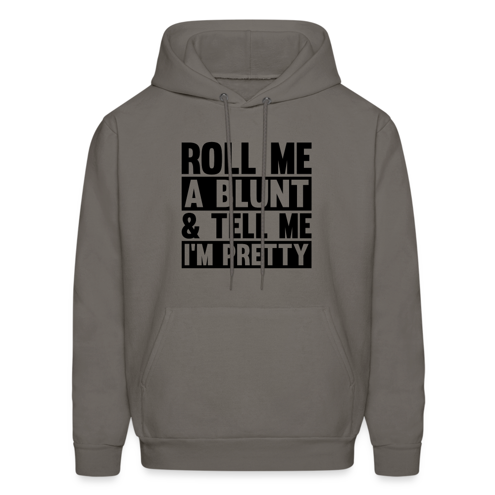 SIE CAPS "ROLL ME A BLUNT" Men's Hoodie - asphalt gray