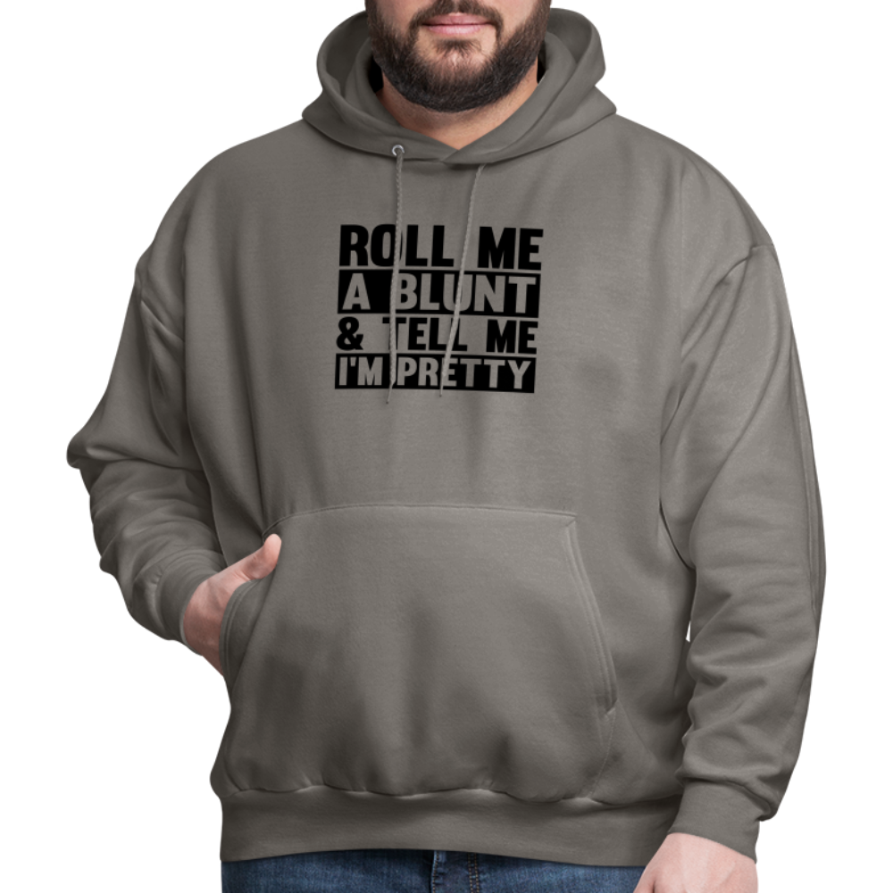 SIE CAPS "ROLL ME A BLUNT" Men's Hoodie - asphalt gray