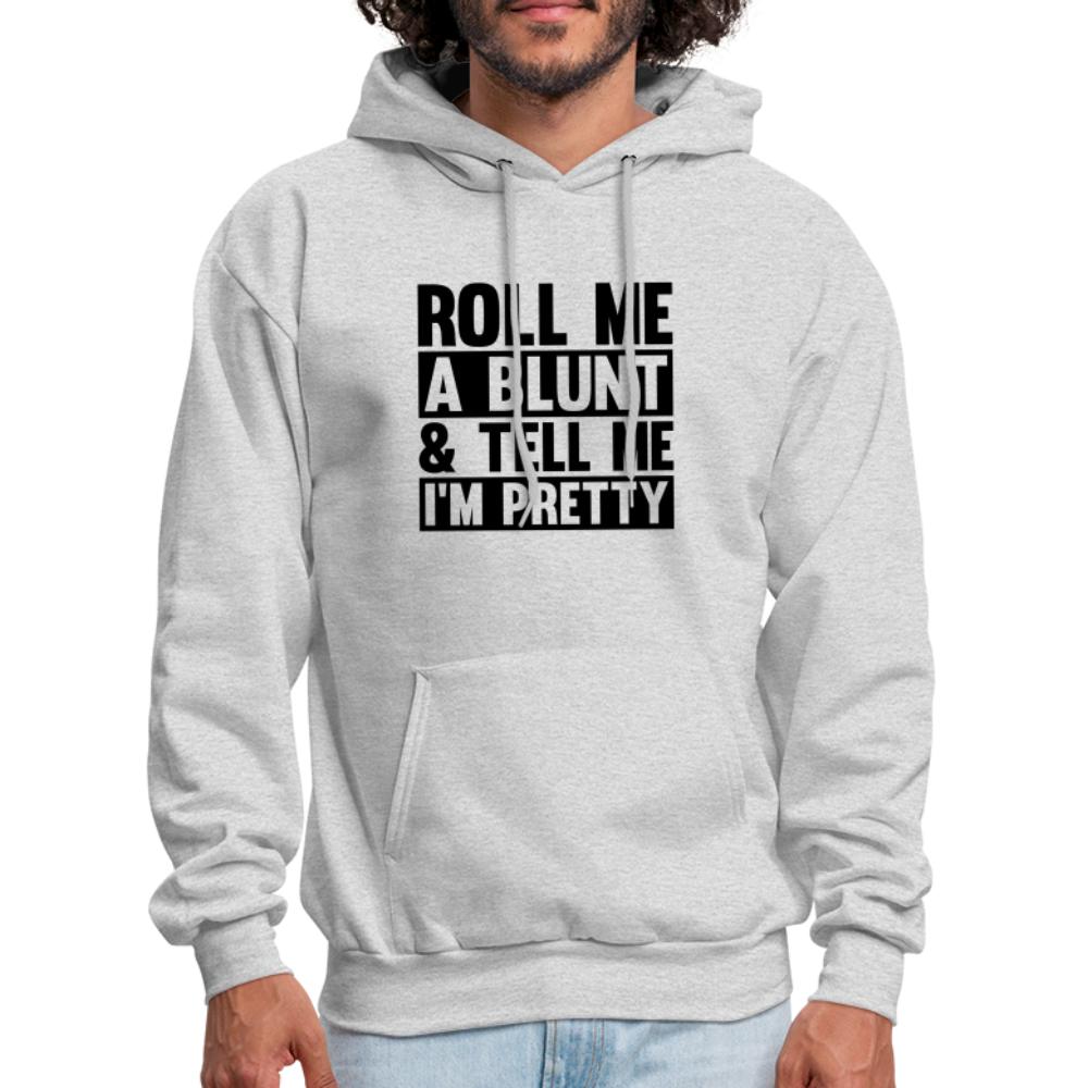 SIE CAPS "ROLL ME A BLUNT" Men's Hoodie - ash 