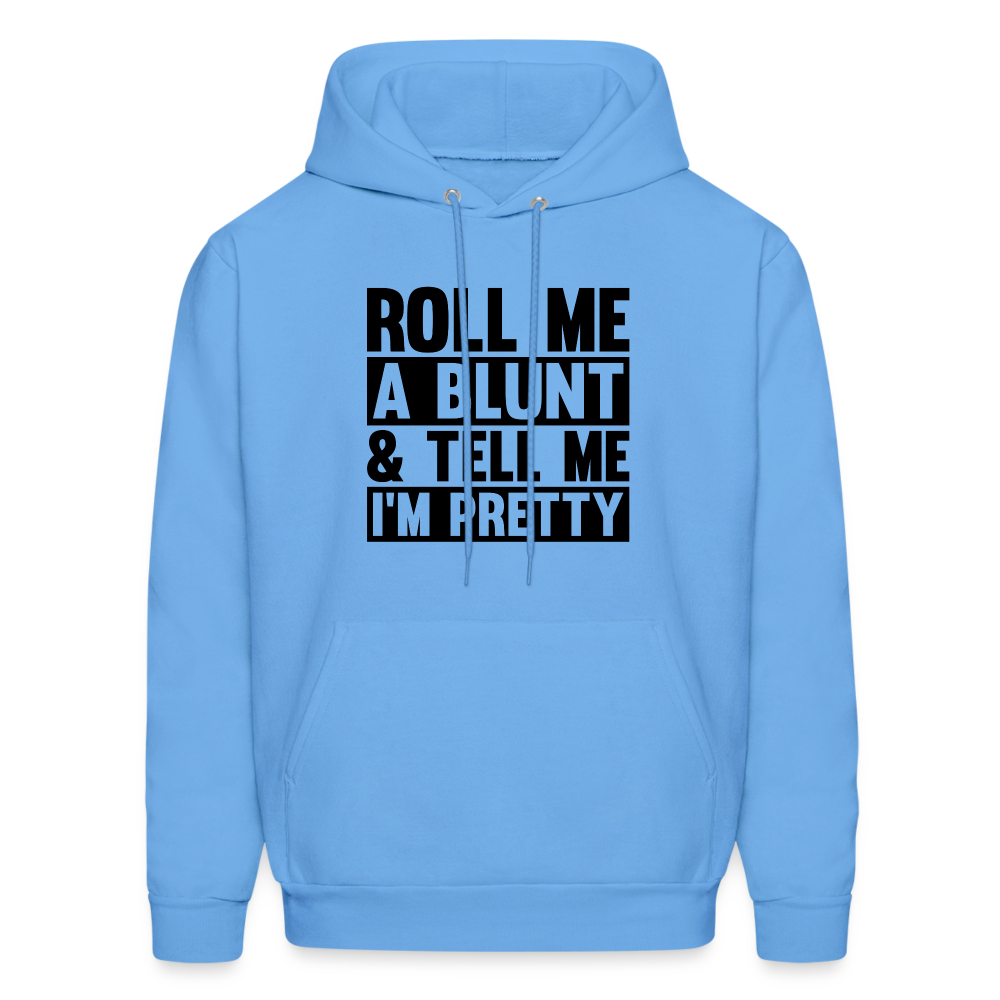 SIE CAPS "ROLL ME A BLUNT" Men's Hoodie - carolina blue