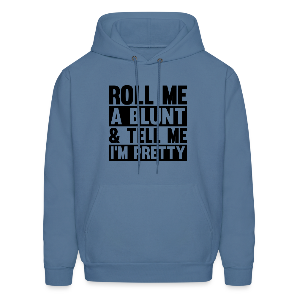 SIE CAPS "ROLL ME A BLUNT" Men's Hoodie - denim blue