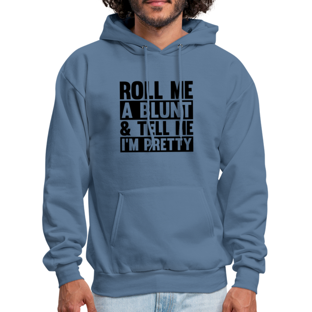 SIE CAPS "ROLL ME A BLUNT" Men's Hoodie - denim blue