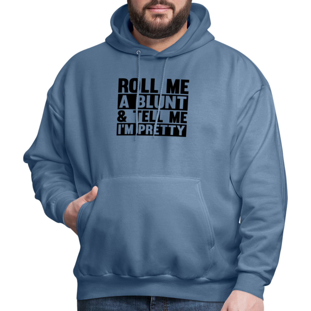 SIE CAPS "ROLL ME A BLUNT" Men's Hoodie - denim blue