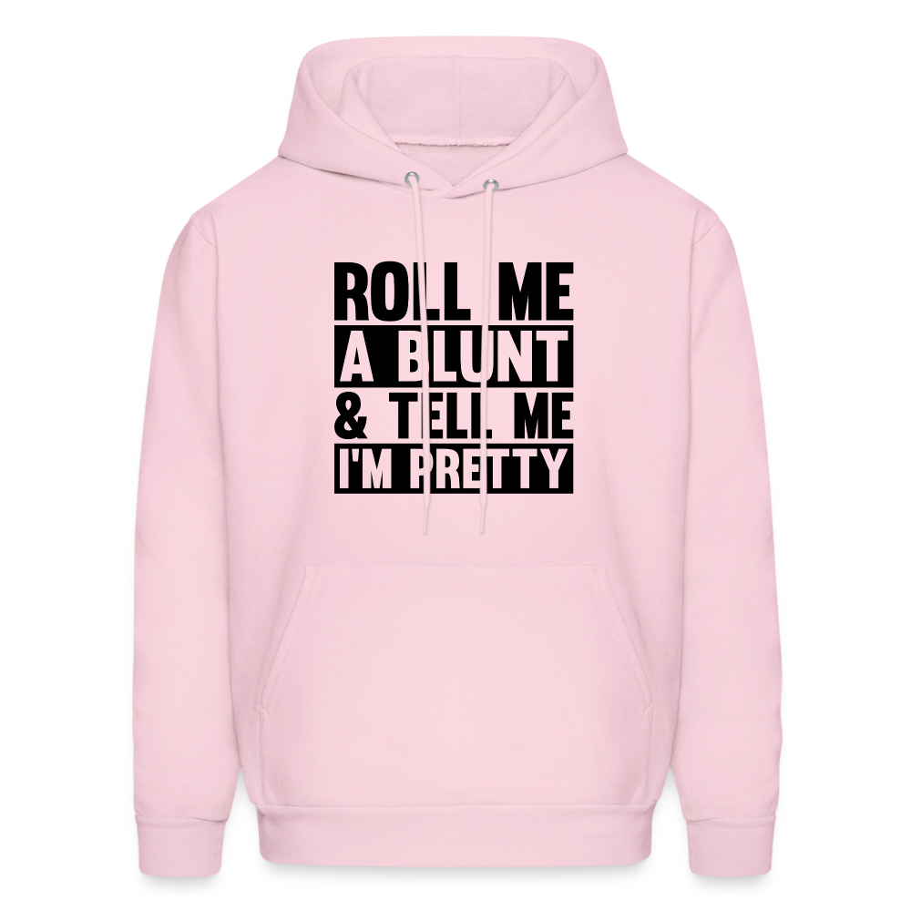 SIE CAPS "ROLL ME A BLUNT" Men's Hoodie - pale pink