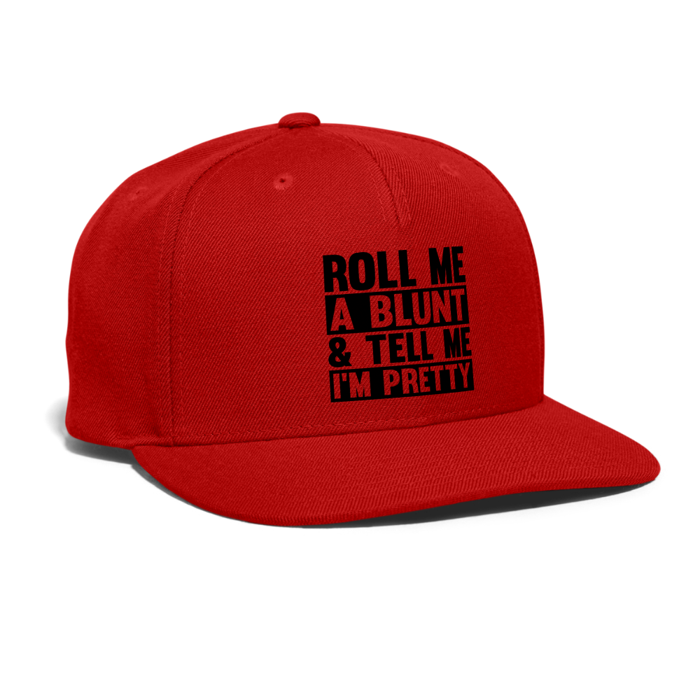 SIE CAPS "ROLL ME A BLUNT" Original Snapback Baseball Cap - red