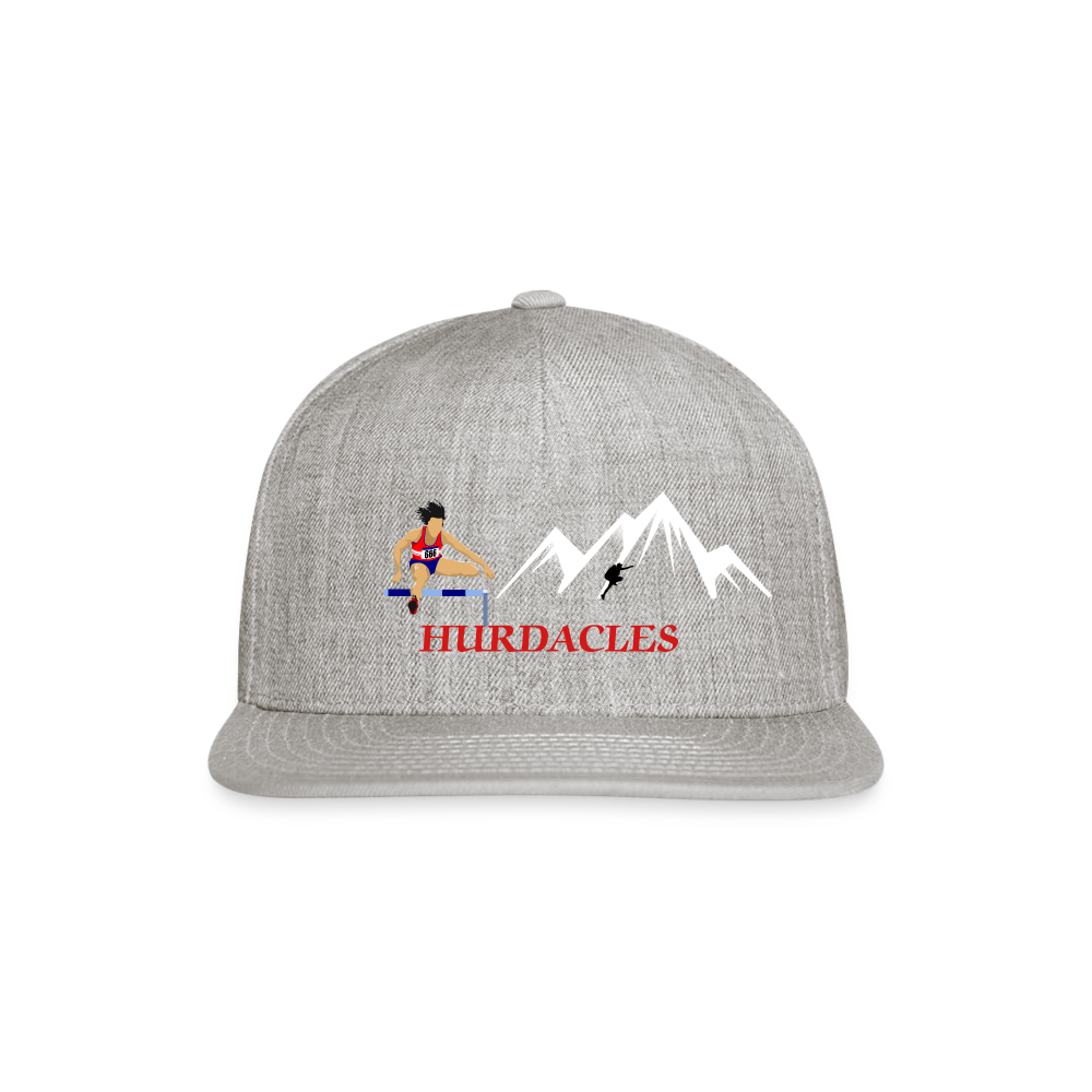 SIE CAPS "HURDACLES" Authentic Snapback Baseball Cap - heather gray