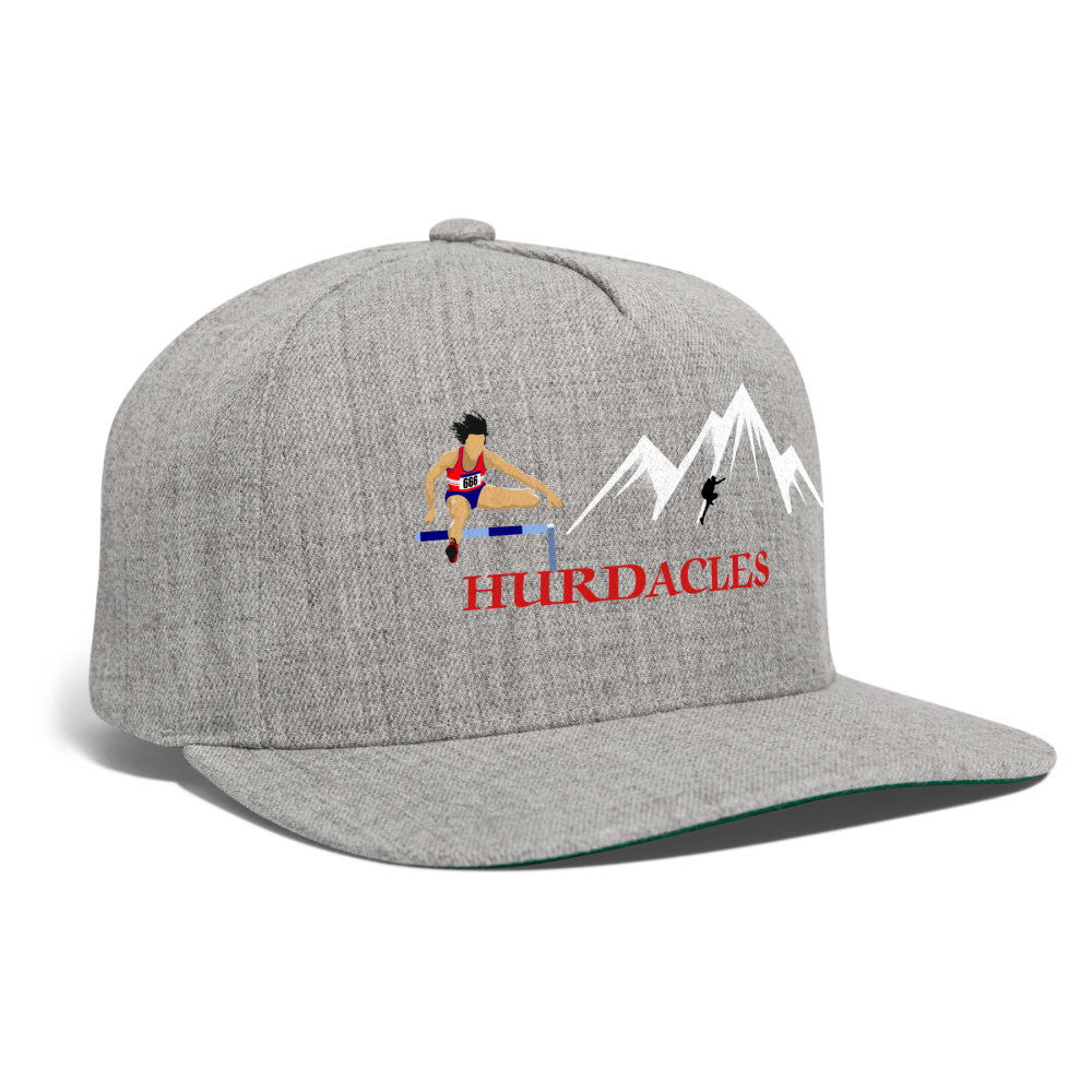 SIE CAPS "HURDACLES" Authentic Snapback Baseball Cap - heather gray