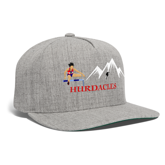 SIE CAPS "HURDACLES" Authentic Snapback Baseball Cap - heather gray